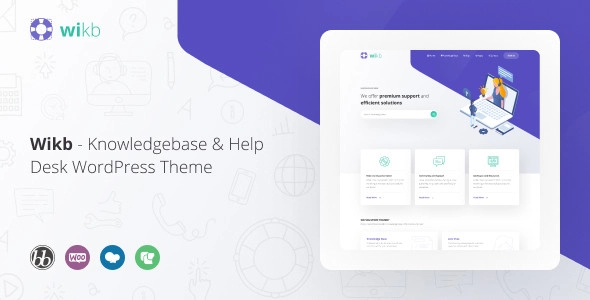 Wikb Knowledgebase Help Desk WP Theme 1.3.1 GPL Theme
