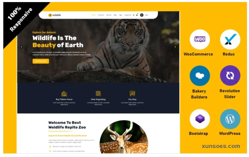 Wildlife WooCoomerce WordPress Theme 1.0.0 GPL Theme