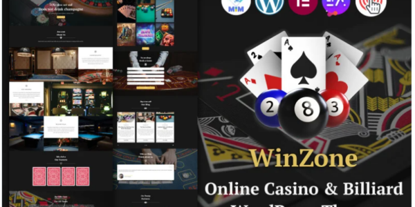 WinZone Online Casino Billiard WordPress Theme 1.0.0 GPL Theme