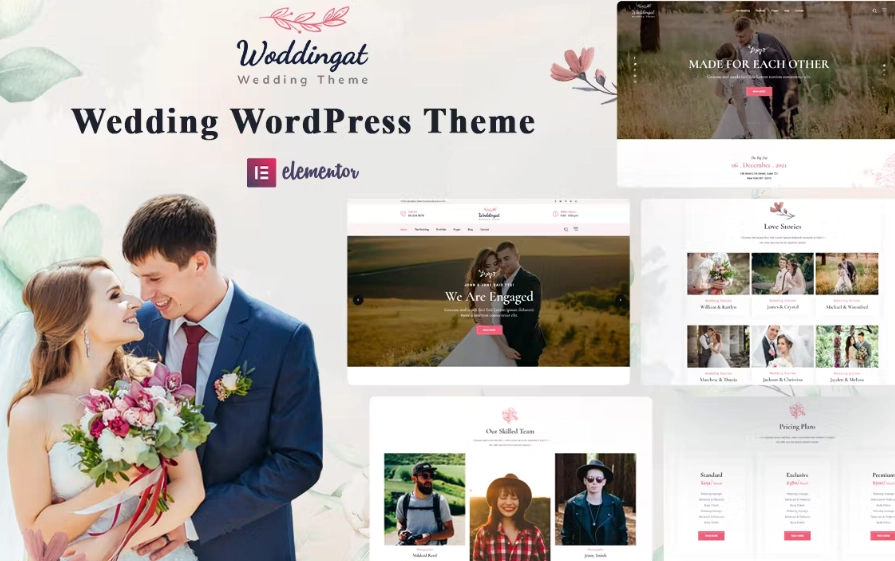 Woddingat Wedding WordPress Theme 1.2 GPL Theme