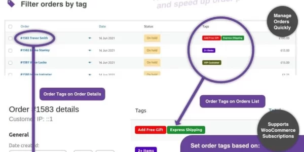 WooCommerce Order Tags 3.1.0 GPL Plugins