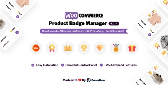 WooCommerce Product Badge Manager 4.1.5 GPL Plugins