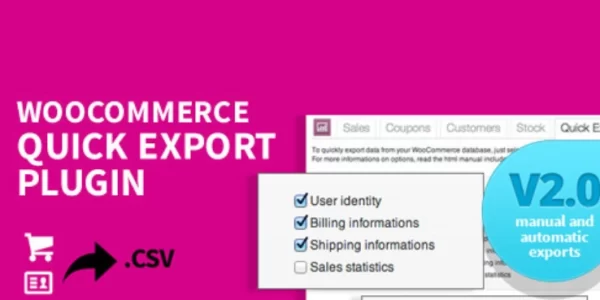 WooCommerce Quick Export Plugin 2.4.2 GPL Plugins