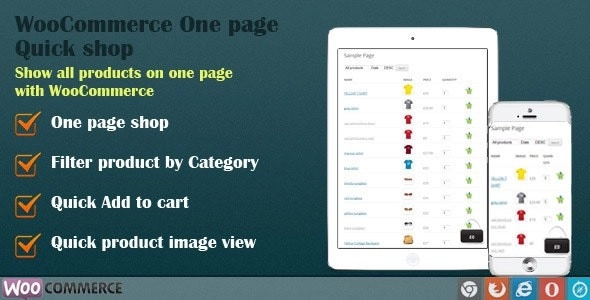 WooCommerce Quick Order One Page Shop 3.0 GPL Plugins