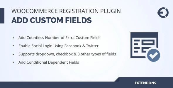 WooCommerce Registration Fields Plugin Custom Signup Fields 3.2.3 GPL Plugins