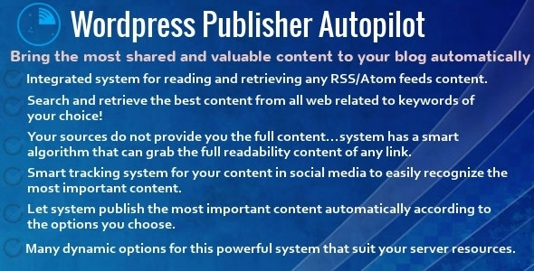 Wordpress Publisher Autopilot 4.3 GPL Plugins