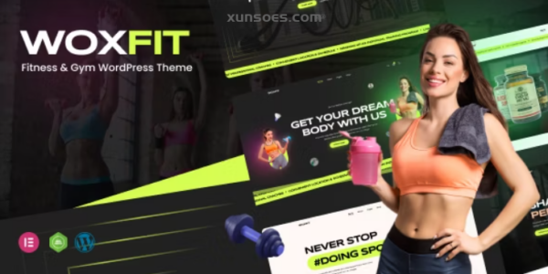 WoxFit Fitness Gym WordPress Theme 1.0.0 GPL Theme