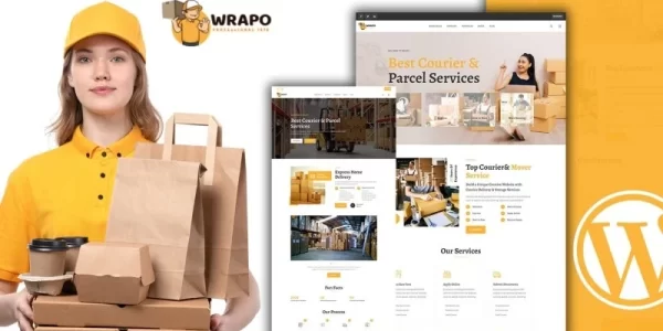 Wrapo Courier And Delivery Service WordPress Theme 1.0.0 GPL Theme