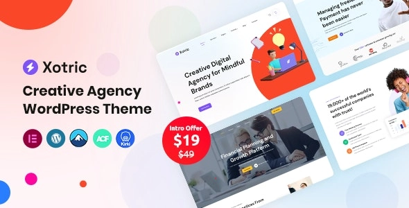 Xotric Creative Agency WordPress Theme + RTL 1.1 GPL Theme