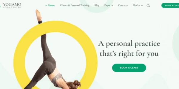 Yogamo – the Yoga WordPress Theme for Private and Group Sessions 1.3.2 GPL Theme