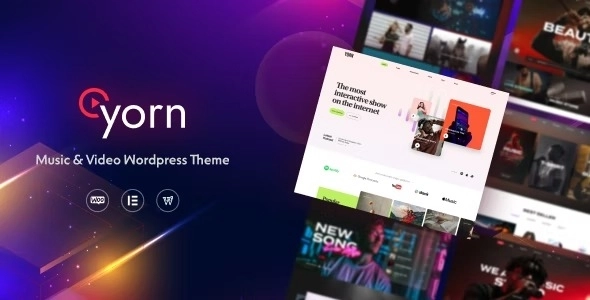 Yorn Music Video WordPress Theme 1.0.2 GPL Theme