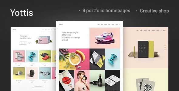 Yottis | Personal Creative Portfolio WordPress Theme + Store 1.0 GPL Theme