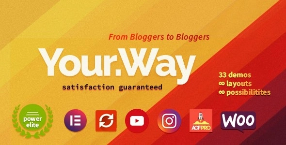 YourWay | Multi-Concept Blog WordPress Theme 1.1.10 GPL Theme