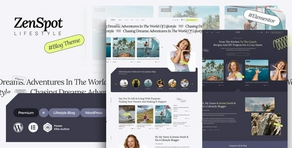 ZenSpot LifeStyle Blog WordPress Theme 1.0.0 GPL Theme