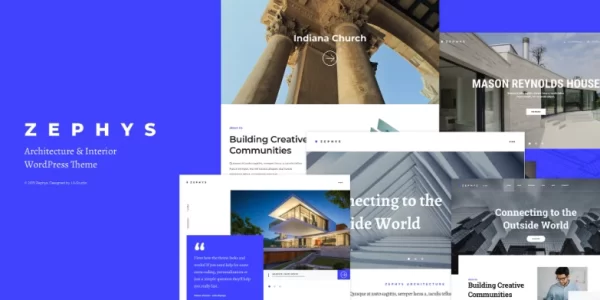 Zephys Architecture Interior WordPress Theme 1.1.3 GPL Theme