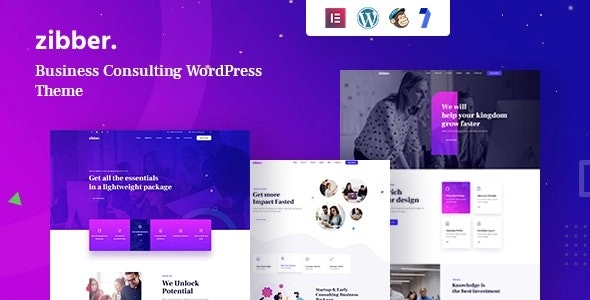 Zibber Consulting Business WordPress Theme + RTL 1.2.1 GPL Theme