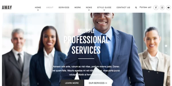 ZigZagPress Away 1.0.0 GPL Theme