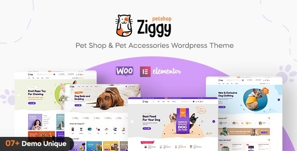 Ziggy Pet Shop WordPress Theme 1.0.10 GPL Theme