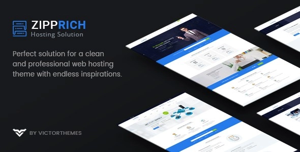 Zipprich Web Hosting WHMCS WordPress Theme 1.6 GPL Theme