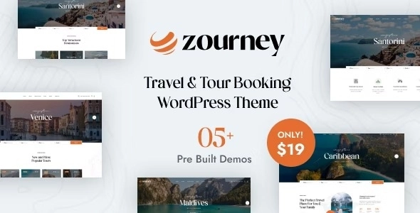 Zourney Travel Tour Booking WordPress Theme 1.2.2 GPL Theme