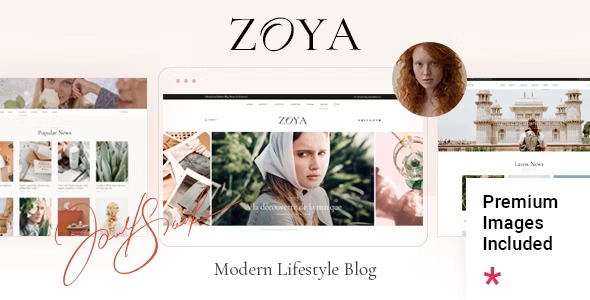 Zoya Lifestyle Blog 1.2 GPL Theme