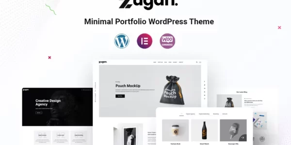 Zugan Minimal Portfolio WordPress Theme 1.5.14 GPL Theme