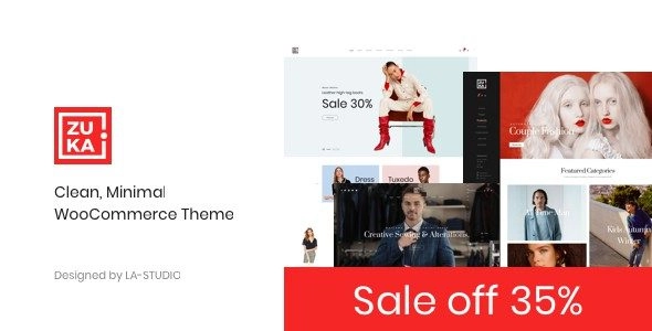 Zuka Clean, Minimal WooCommerce Theme 1.2.1 GPL Theme