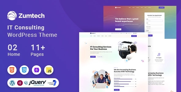 Zumtech IT Solutions Technology WordPress Theme 1.0.2 GPL Theme