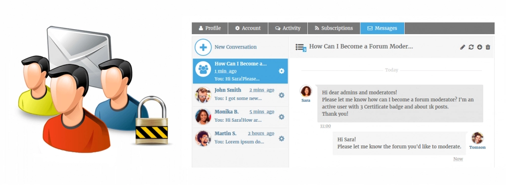 wpForo Private Messages 3.1.2 GPL Plugins