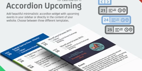 Accordion Upcoming Events for Calendarize it! 1.3.1.84750 GPL Plugins