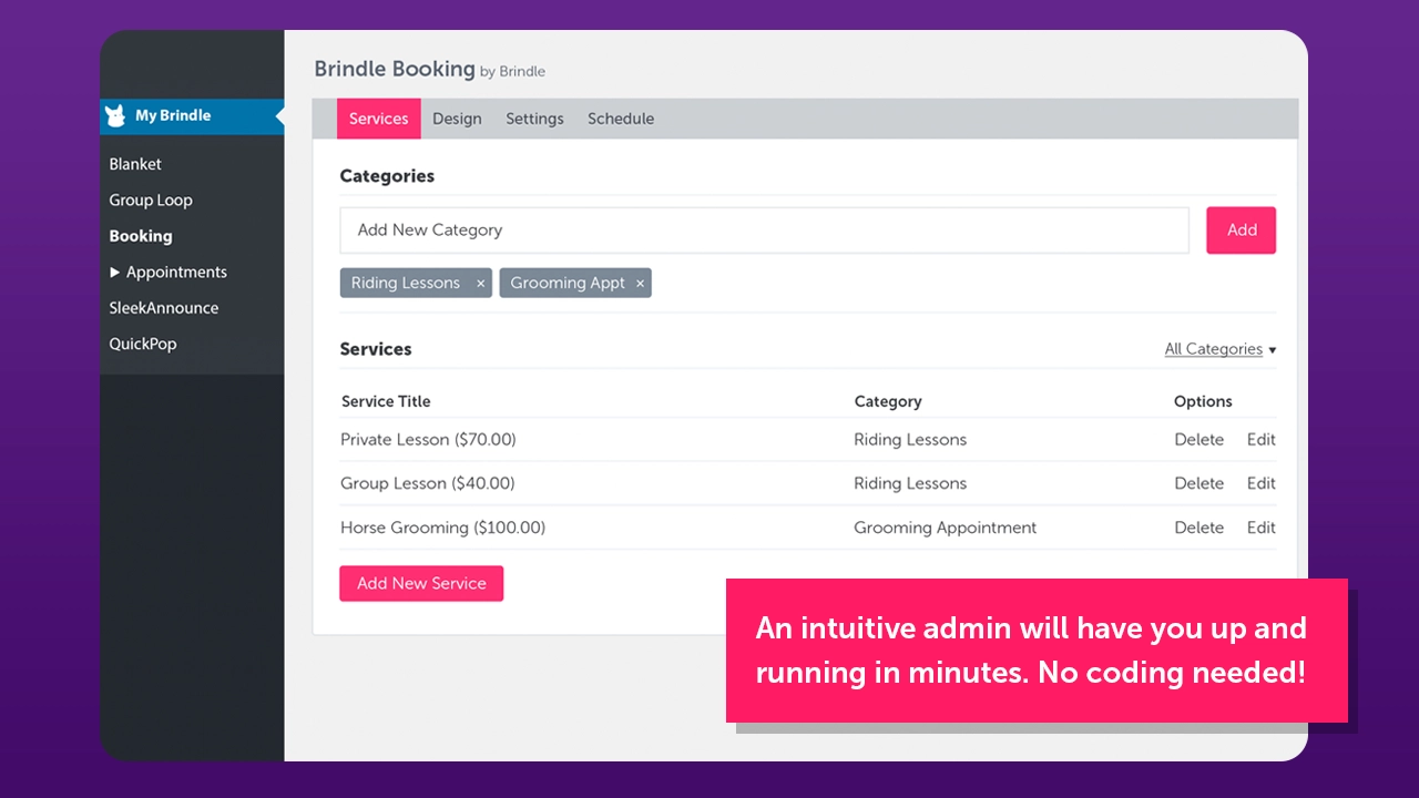 Brindle Booking Appointments Plugin 1.1.7 GPL Plugins