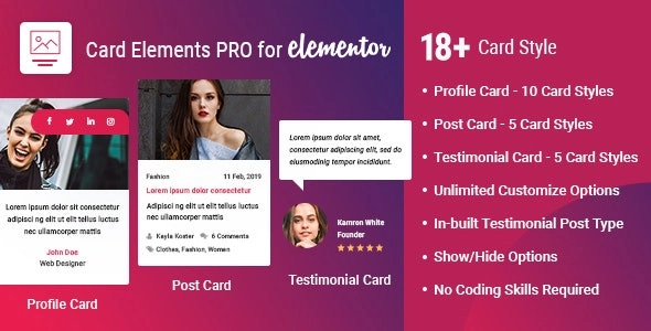 Card Elements Pro for Elementor 1.0.7 GPL Plugins