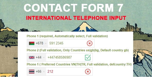 Contact Form 7 International Phone Input 1.7 GPL Plugins