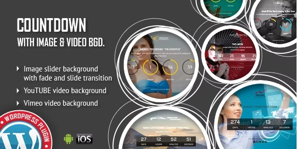 CountDown With Image or Video Background Responsive WordPress Plugin 1.5 GPL Plugins