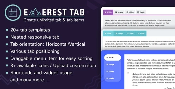 Everest Tab Responsive Tab Plugin For WordPress 1.1.9 GPL Plugins