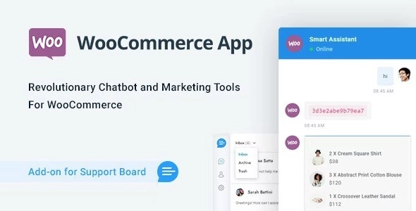 WooCommerce Chat Bot Marketing App for Support Board 1.1.3 GPL Plugins