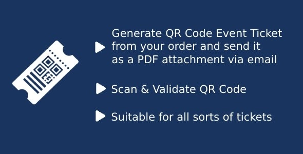WooCommerce Event QR Code Email Tickets 1.4 GPL Plugins