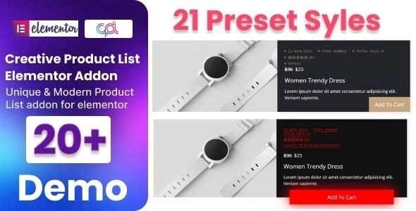 WooCommerce Product List Addon For Elementor 1.8 GPL Plugins