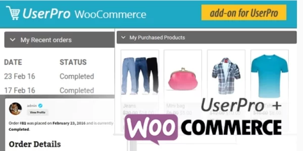WooCommerce integration for UserPro 1.7 GPL Plugins
