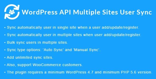 WordPress API Multiple Sites User Sync 1.6.2 GPL Plugins