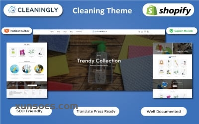Cleaningly - Cleaning Services & Products Shopify Theme