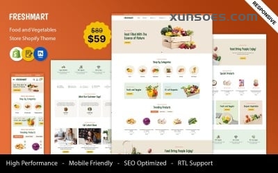 FreshMart - Grocery and Organic Responsive Shopify Theme