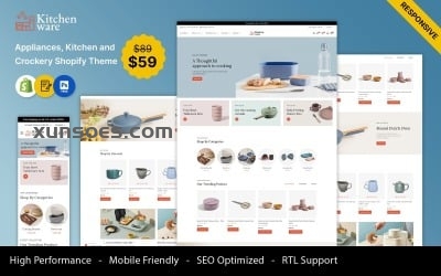 Kitchenware - Kitchen, Home Appliances,and Crockery Multipurpose Responsive Shopify Theme
